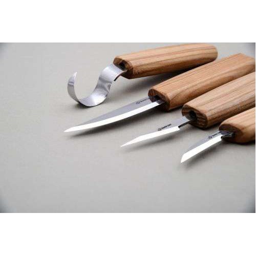 BeaverCraft S09L - 5 Piece Spoon and Wood Carving Set Left Handed Version