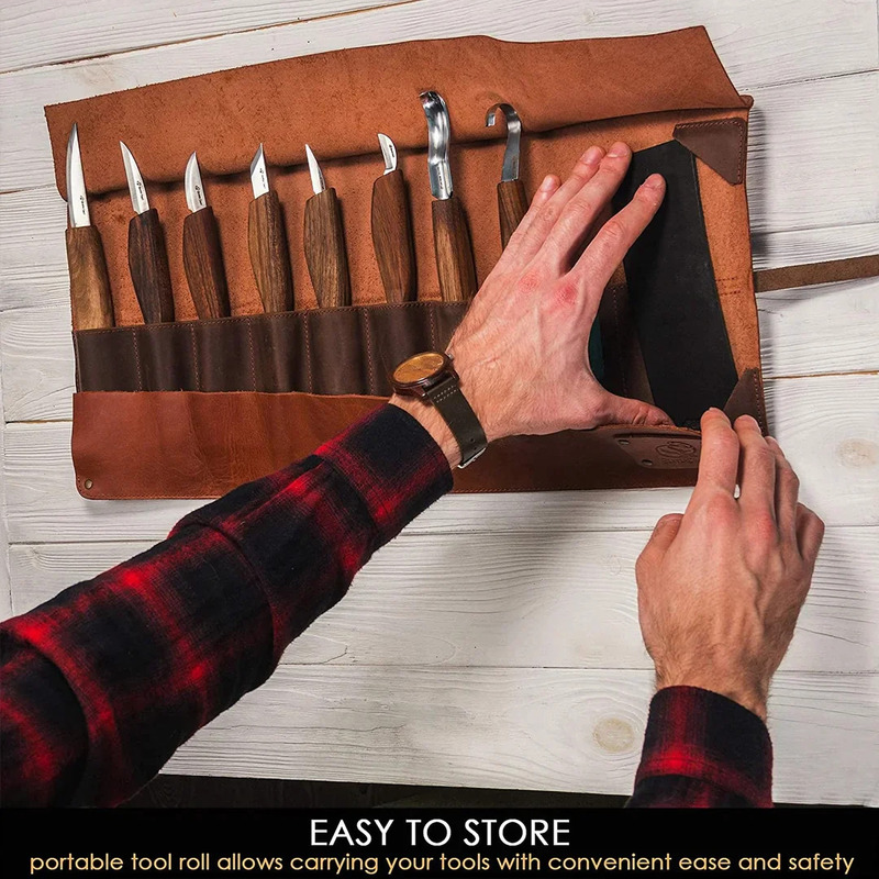BeaverCraft S18X - Limited Edition Premium 11 Piece Wood Carving Tool Set