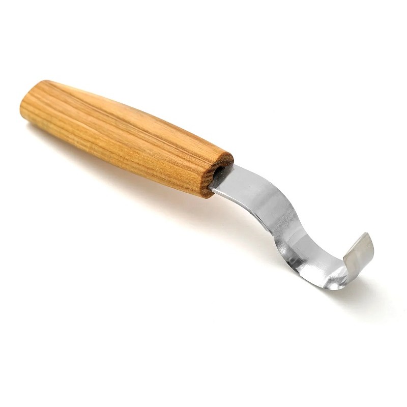 BeaverCraft SK2L OAK Left Handed Spoon Carving Knife with Oak Handle