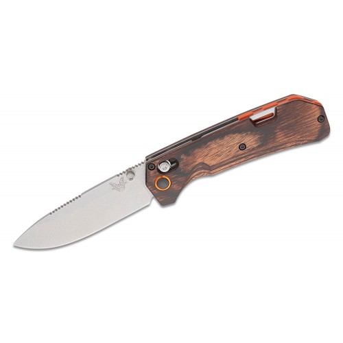 Benchmade Hunt Grizzly Creek Folding Knife - 3.49" S30V Blade with Folding Gut Hook