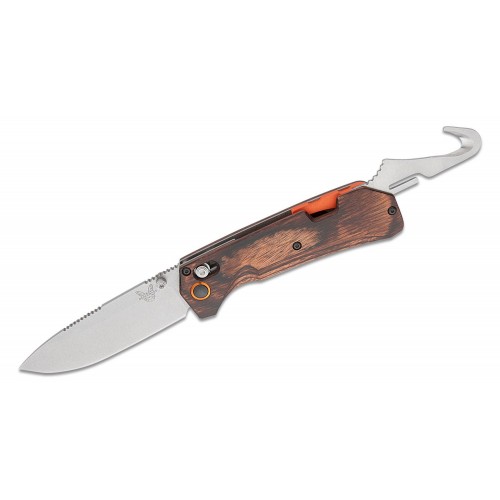 Benchmade Hunt Grizzly Creek Folding Knife - 3.49" S30V Blade with Folding Gut Hook