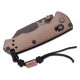 Benchmade Full Immunity Folding Knife - 2.49" Cobalt Black Blade Dark Earth Billet Handle