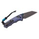 Benchmade Full Immunity Folding Knife - 2.49" Cobalt Black Blade Crater Blue Billet Handle
