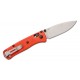 Benchmade 533-04 Mini Bugout - 2.82" S30V Satin Plain Blade, Mesa Red Grivory Handles