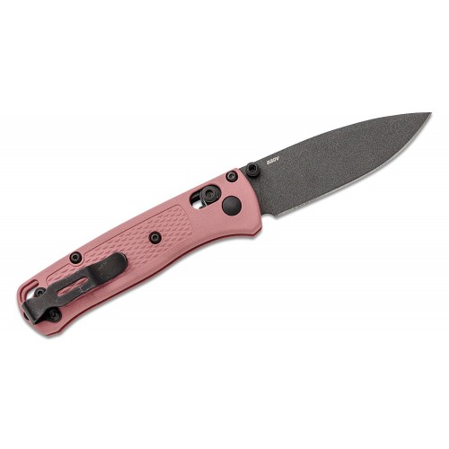 Benchmade 533BK-05 Mini Bugout - 2.82" S30V Cobalt Black Cerakote Plain Blade, Alpine Glow Grivory Handles
