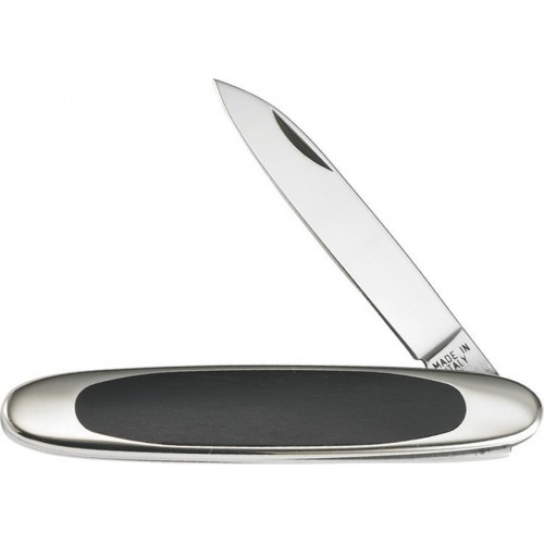 Beretta UK EDC Gentlemans Folder - 2.5" Stainless Steel Blade, Polished Handle with Black Ebony Wood Insert.