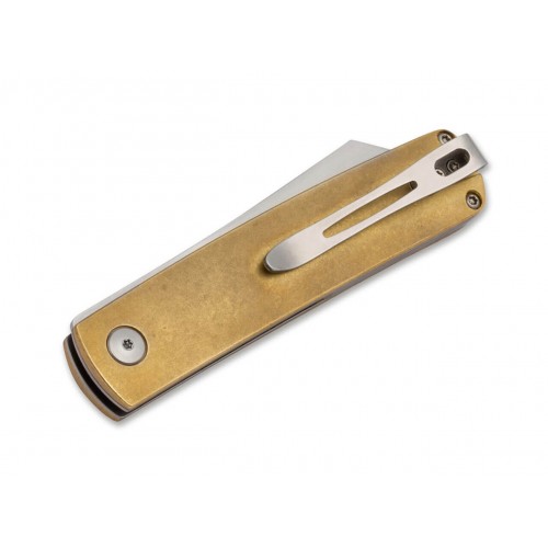 Boker Plus Tenshi Brass - 2.67" Blade, Brass Handle
