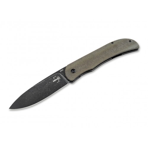 Boker Plus Exskelibur I Framelock Micarta Pocket Knife - 3.5" Blade, Micarta Handle