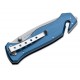 Boker Magnum Law Enforcement - 3.34" Blade, Glass Breaker, Belt Cutter, Carry Clip and Blue Aluminum Handle