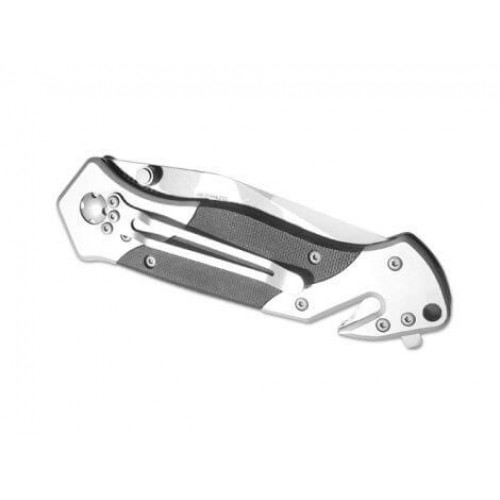 Boker High Risk Emergency Knife - 3.34" Tanto Blade Stainless Steel Handle with G10 Scales