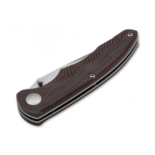 Boker Arbolito Gemini Guayacan Stud Folding Knife - 3.54" Blade Guayacan Wood Handle