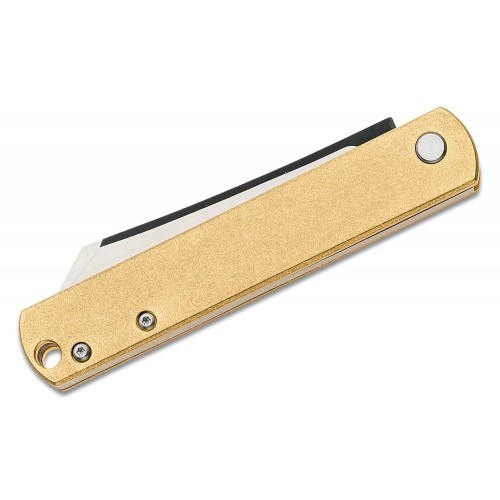 Boker Plus Zenshin 42 UK EDC Knife 2.9" Blade Brass Handle