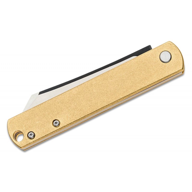 Boker Plus Zenshin 42 UK EDC Knife 2.9" Blade Brass Handle