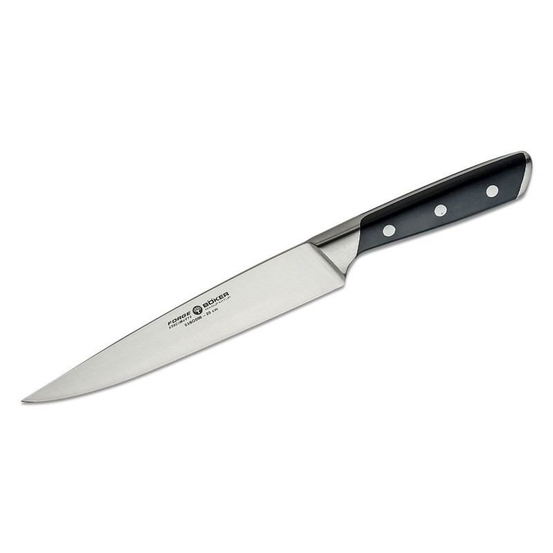 Boker Forge Carving Knife - 7.87" Blade, Black Synthetic Handles - 03BO506