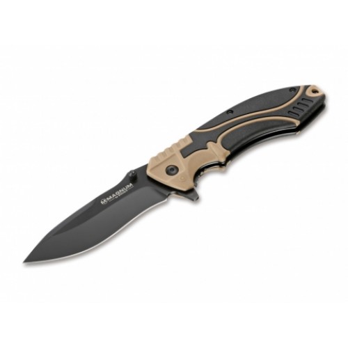 Boker Magnum Advance Desert Pro Knife - 3.74" Blade, Black and Desert Handle