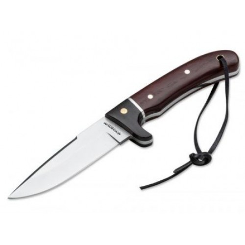 Boker Magnum Elk Hunter Special Edition Fixed Blade Knife - 4.3" 440A Steel Blade Rosewood Handle