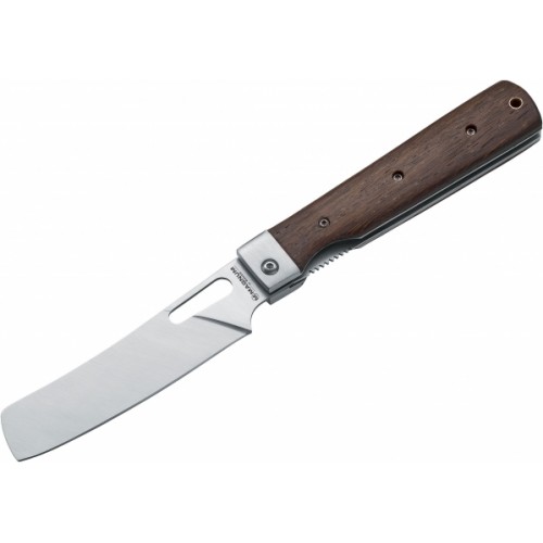 Boker Magnum Outdoor Cuisine III Folding Knife - 4.75" Nakiri Style Blade Rosewood Handle