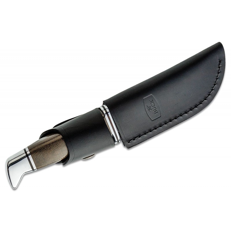 Buck 103 Skinner Pro Fixed Blade Knife Green Micarta Handle