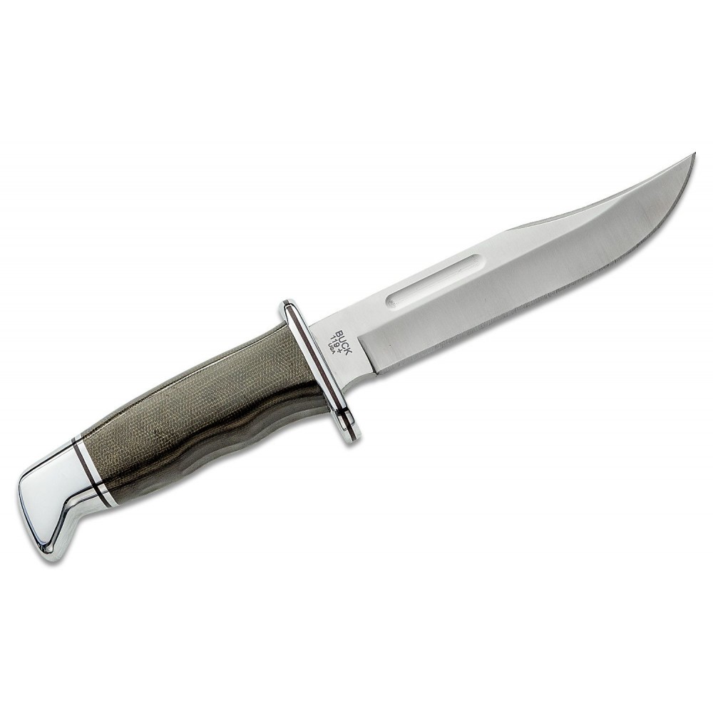Buck 119 Special Pro Fixed Blade Knife Green Micarta Handle