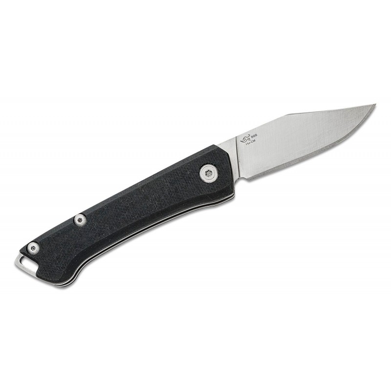 Buck 250 Saunter UK EDC Folding Knife Black Canvas Micarta Handle