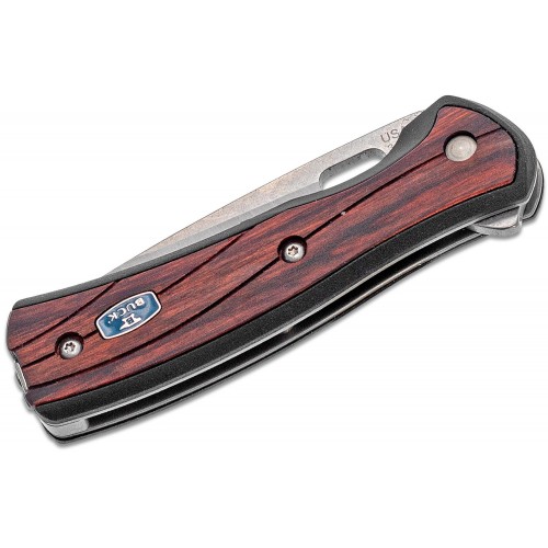 Buck Vantage Avid Small Folding Knife Rosewood Dymondwood Handle