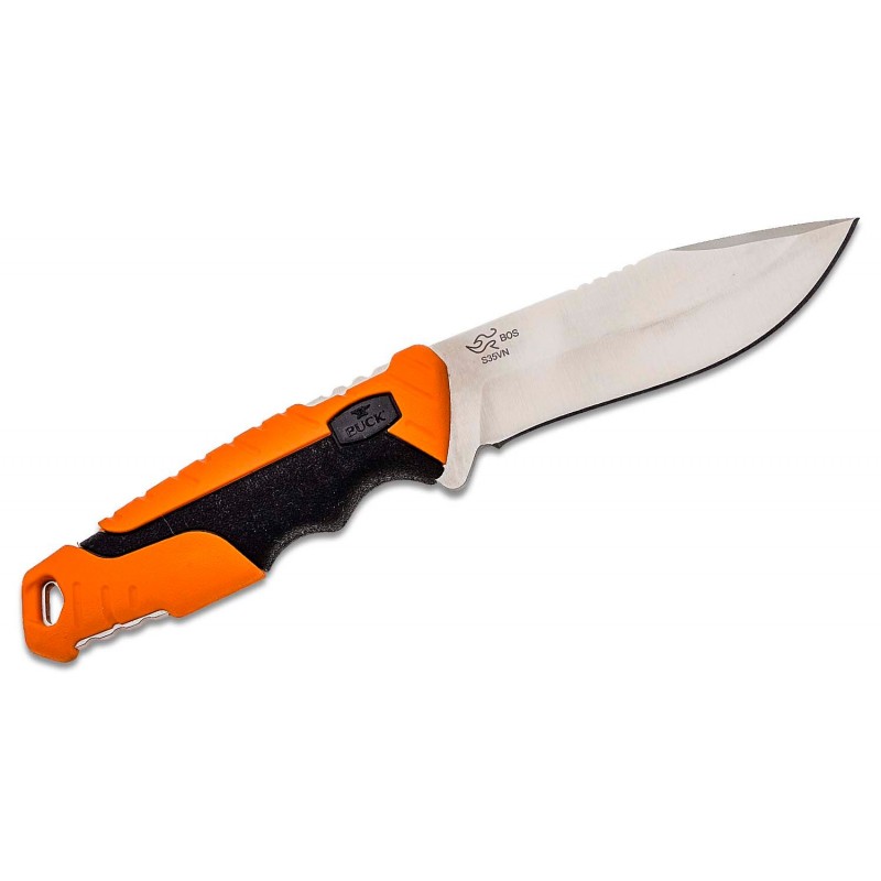 Buck Large Pursuit Pro Fixed Blade Knife Orange Handle