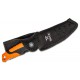 Buck Small Pursuit Pro Fixed Blade Knife Orange GRN and Rubber Handle