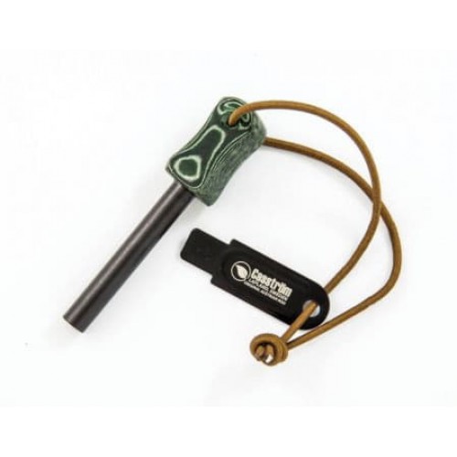 Casström Fire Striker Army - Green Micarta Handle