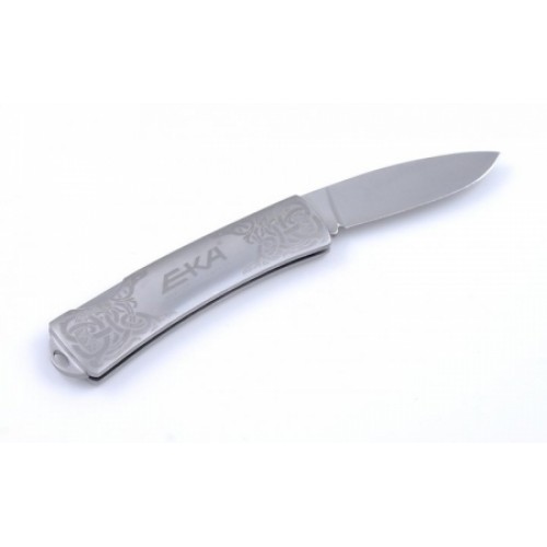 EKA Classic 5 Folding Knife - Etched with Swedish Coat of Arms