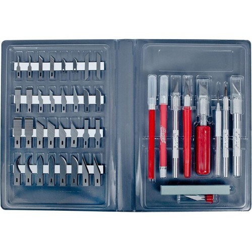 Excel Blades Super Deluxe Hobby Knife Set with 46 Blades and Handles