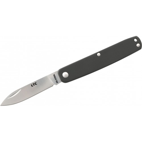 Fallkniven LTC Legal to Carry UK EDC Pen Knife - 2.25" 3G Satin Blade, Black Aluminum Handles