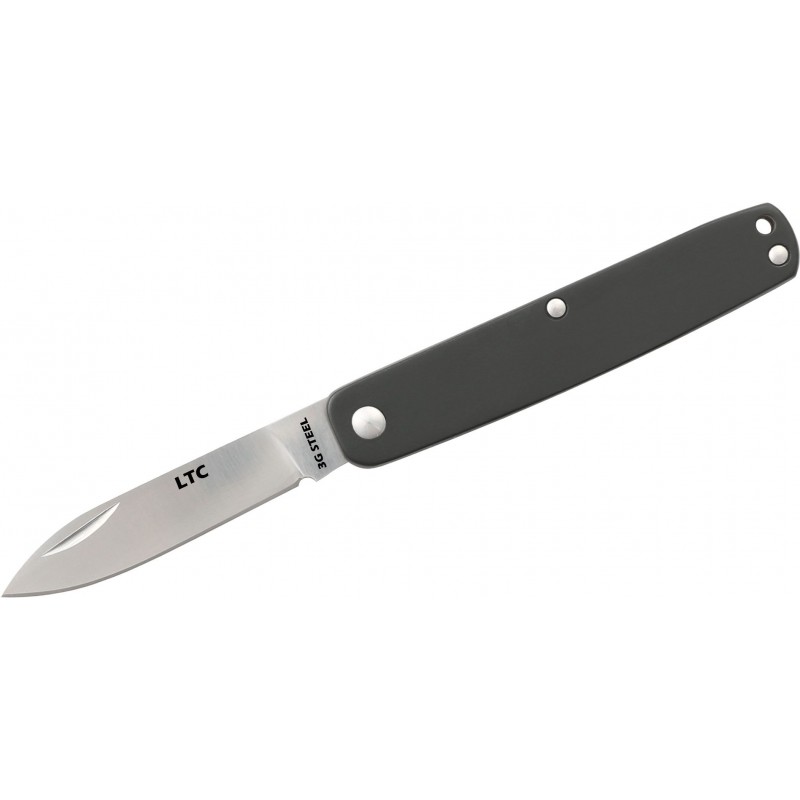 Fallkniven LTC Legal to Carry UK EDC Pen Knife - 2.25" 3G Satin Blade, Black Aluminum Handles