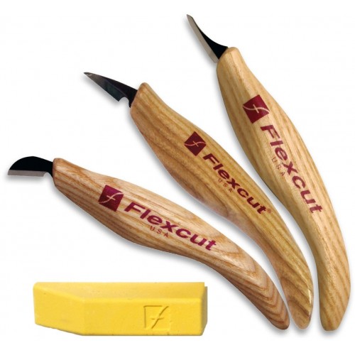 Flexcut  KN400 3 Piece Detail Knife Set