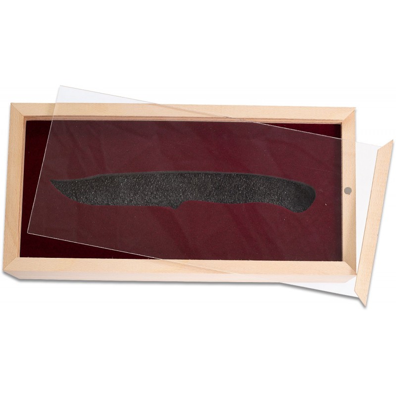 Flexcut Hawthorne Seeker Fixed Blade Knife Sapele Wood Handle with White G10 Liners