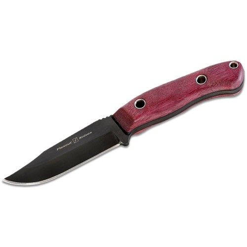 Flexcut Hawthorne Drifter Knife - 3.62" Carbon Steel Blade Purple Heart Handle