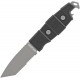 Gear Aid Kotu Fixed Blade Knife  3" Grey Titanium Partially Serrated Blade