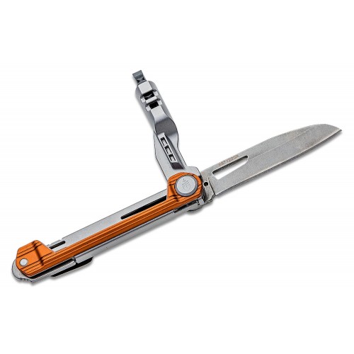 Gerber Armbar Slim Drive Multi-Function Folding Knife 2.5" Plain Blade, Orange Handle