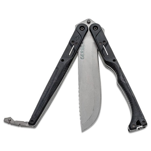 Gerber DoubleDown Folding Machete Black Handle