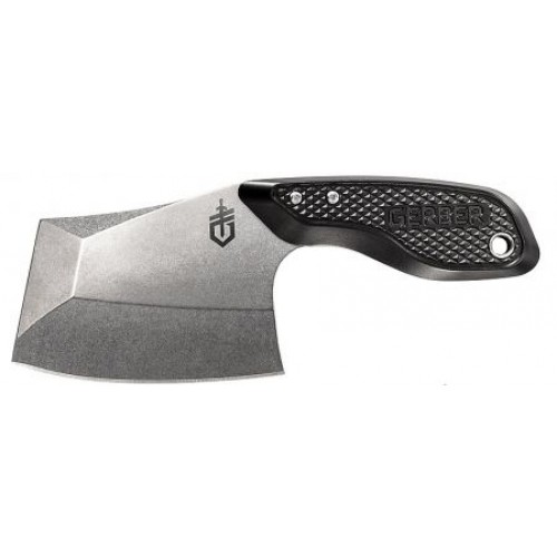 Gerber Tri-Tip Mini Cleaver Black Aluminum Handle