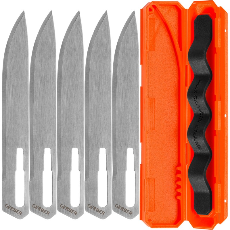 Gerber Vital Big Game Folder Replacement Blades - Pack of 5 Blades for Gerber Vital Big Game Folder