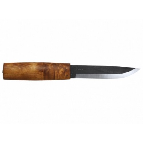 Helle Viking Knife - 4.3" Carbon Steel Blade Curly Birch Handle
