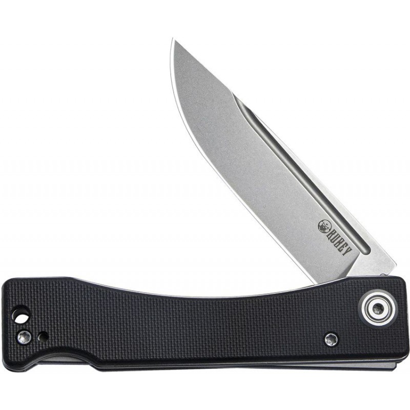 Kubey Akino Folding Knife - 3" Blade Black G10 Handle