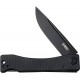 Kubey Akino Blackout Folding Knife - 3" Black Blade Black G10 Handle
