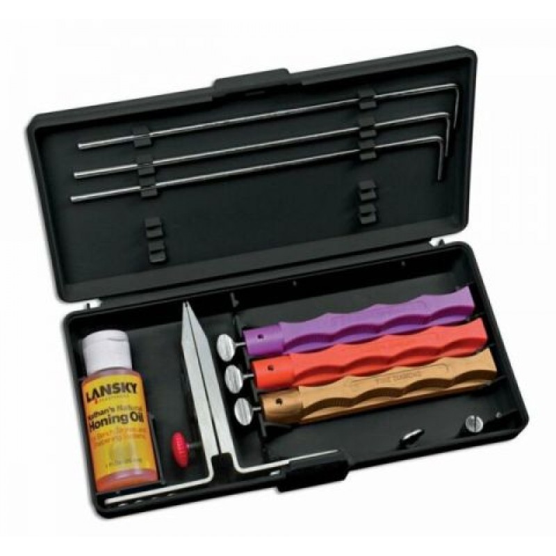 Lansky LK3DM 3-Stone Standard Diamond Knife Sharpening System