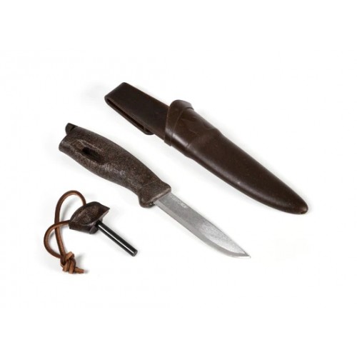 Light My Fire Swedish Fireknife Coco Shell - 3.5" Blade, Weatherproof FireSteel and Sheath