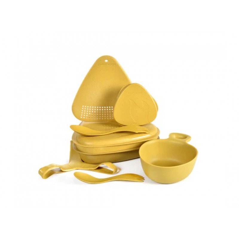 Light My Fire Outdoor Meal Kit 8pcs Musty Yellow