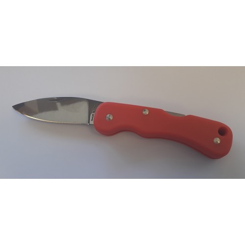 Mac Coltellerie 697 Pocket Knife - 3.14" Blade Red Reinforced Handle
