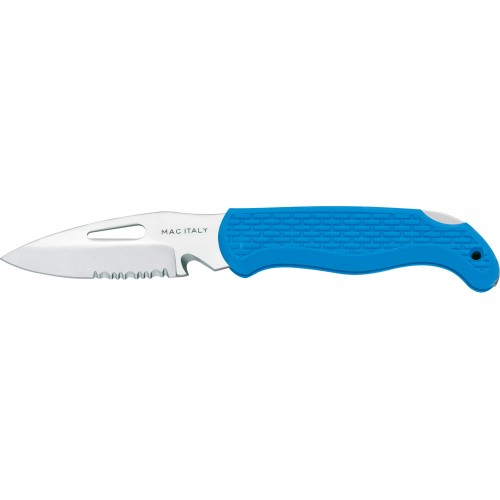 Mac Coltellerie A87 Marine Knife Blue - 3.34" Blade Blue Handle