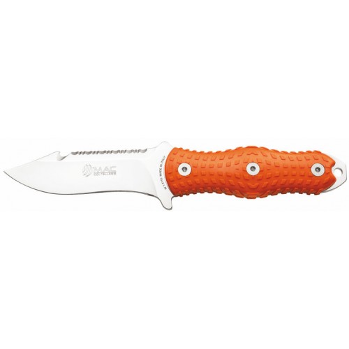 Mac Coltellerie Alli Dive Diving Knife - 4.72" Blade, Orange Handle