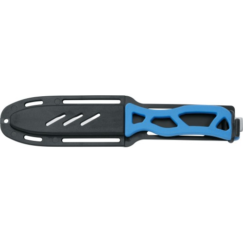 Mac Coltellerie Mako Dive Knife - 4.33" Blade, Blue Handle